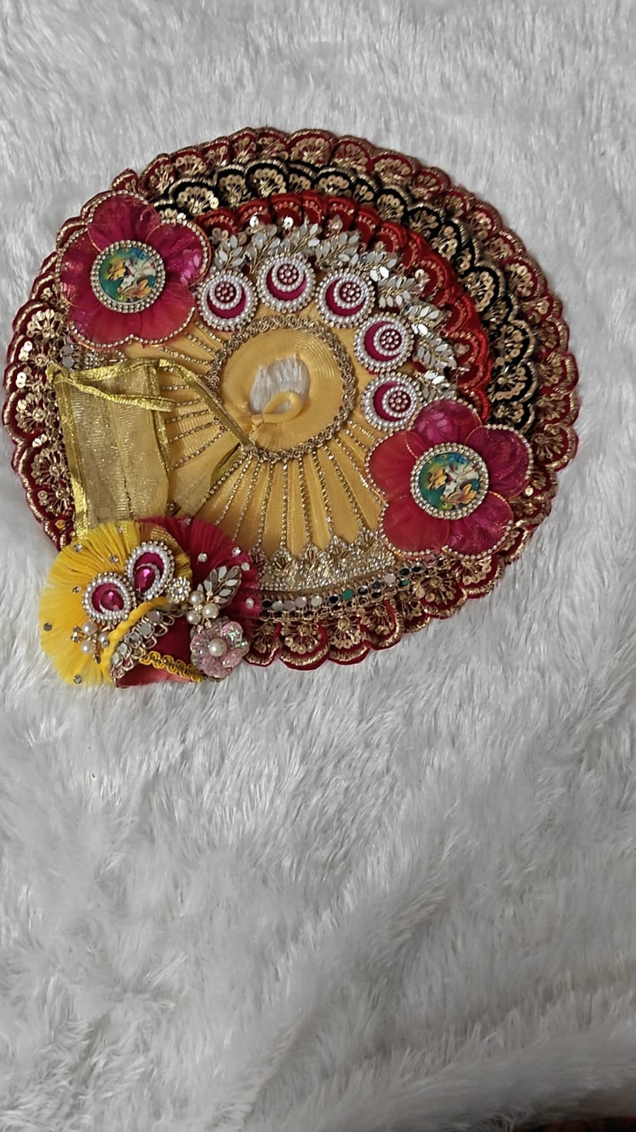 Red & Yellow Combination Thakur Ji Pohak
